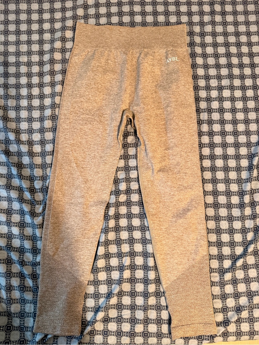 AYBL Heathered grey Butt Scrunched High-Rise Performance Leggings